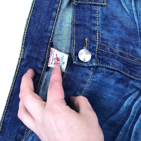 True Religion Jeans Size 40 BILLY RAINBOW Blue - Picture 6 of 9